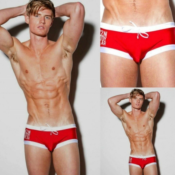 N2N Men's SG1 Red Renegade Swimsuit Bikini NEW - Picture 2 of 4